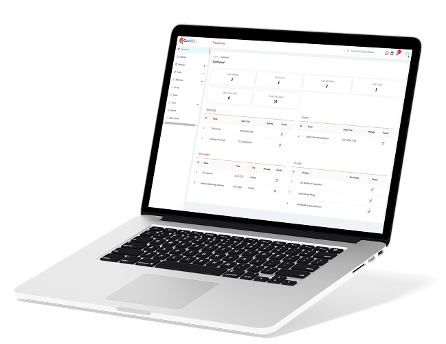 QuickSO dashboard